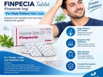 Finpecia Tablet (Finasteride 1mg) for Male Pattern Hair Loss | Online Generic Medicine