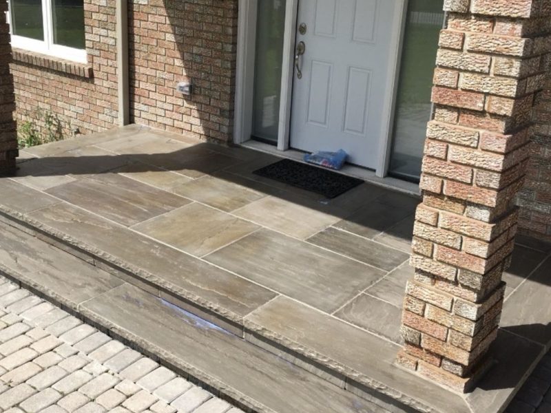Flagstone Patio Installation