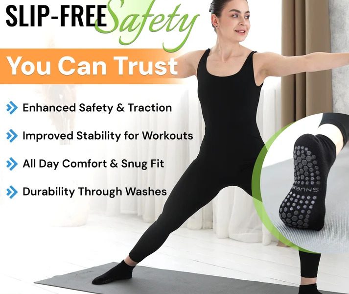 Women's Non-Slip Grip Socks – Comfortable & Breathable | SNUG360