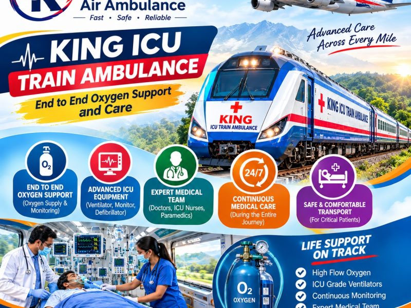 King ICU Train Ambulance in Kolkata- safer Transfer by Train