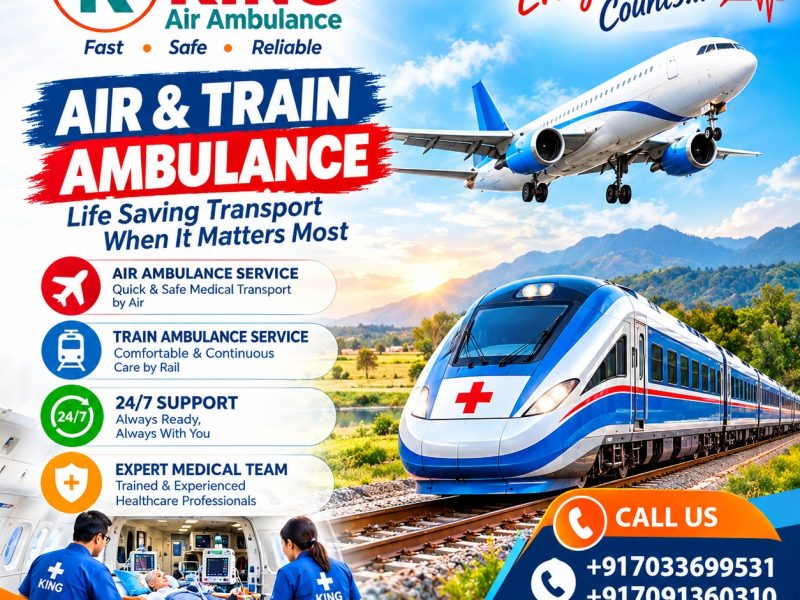 King Best Patient Shifting Ambulance in Raipur- coordinated medical transport