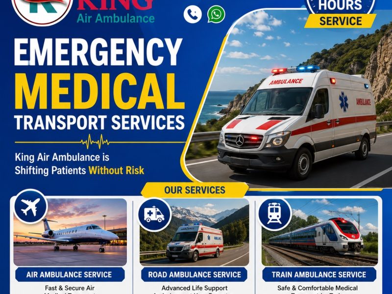 King Train Ambulance in Patna- Specialized treatment during transit