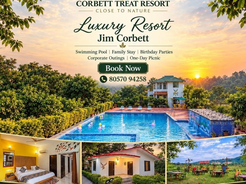 Find the luxury resort in Jim Corbett