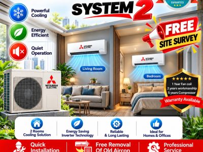 mitsubishi system 2 aircon