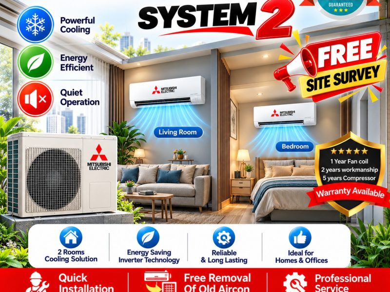 mitsubishi system 2 aircon