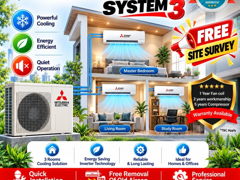 Mitsubishi System 3 Aircon