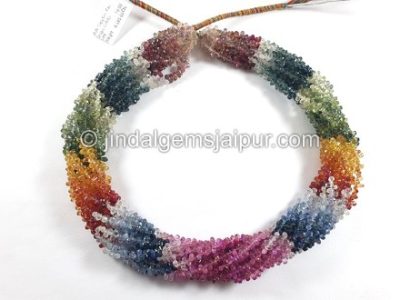 Multi Sapphire Faceted Drop Shape Beads for Premium Jewellery Making