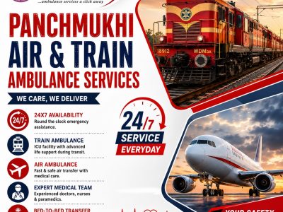 Panchmukhi Train Ambulance from Lucknow- associated with immediate response