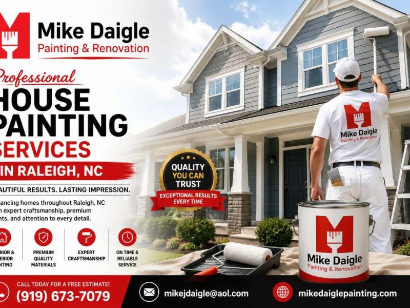 Professional House Painting Services in Raleigh, NC