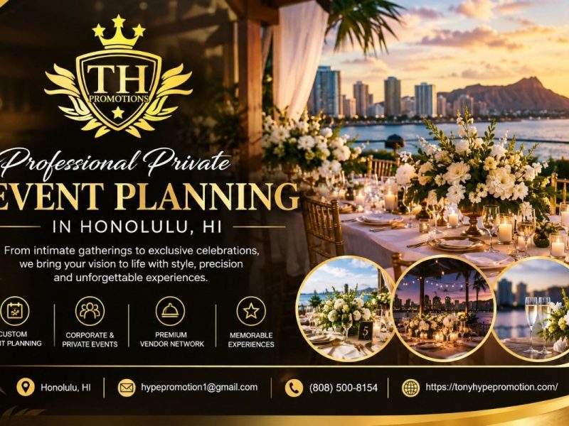 Professional Private Event Planning in Honolulu, HI – Make Every Occasion Special