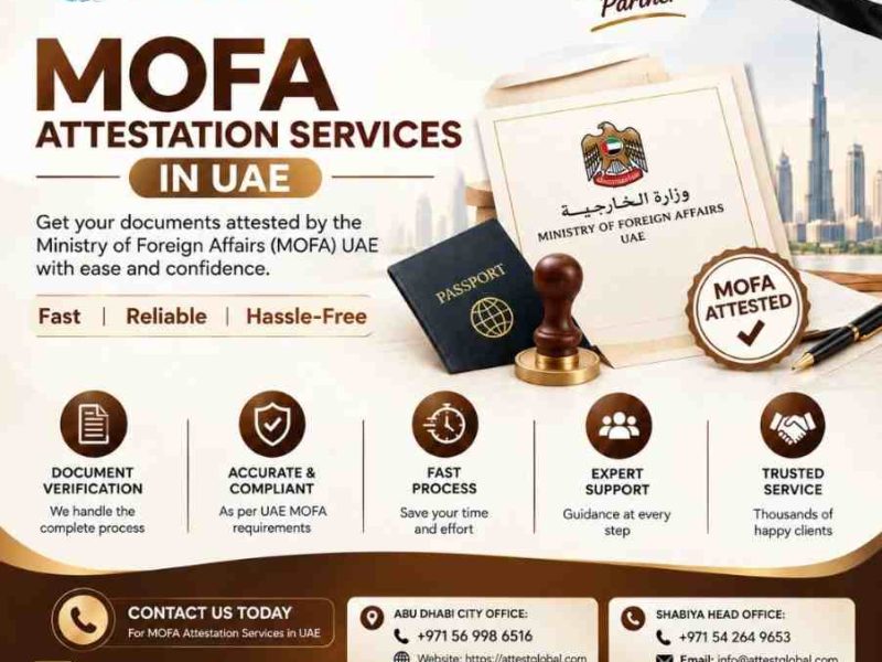 MOFA Attestation Requirements and Process in UAE