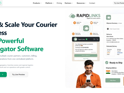 Courier & Logistics Aggregator Software | RapidLinks