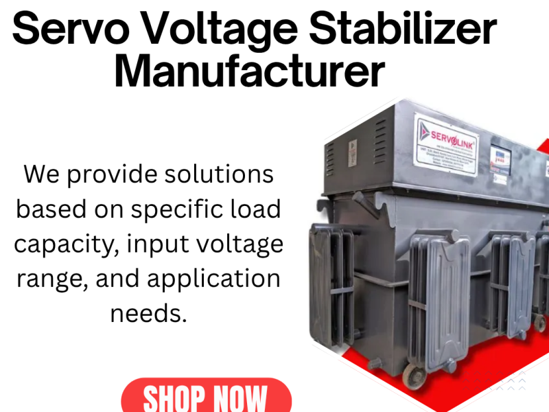 Servo Voltage Stabilizer Manufacturer in Delhi Offering Customized Solutions