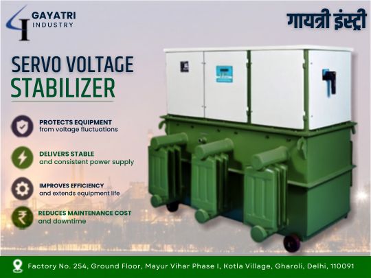 Voltage Fluctuations Affecting Your Machines? Choose the Right Servo Voltage Stabilizer in Noida