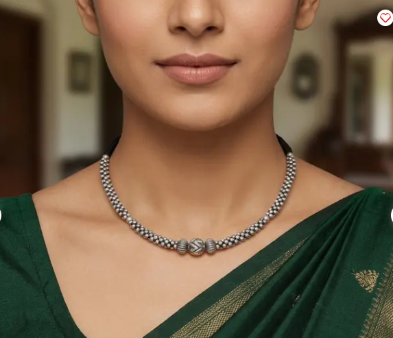 Shop Oxidised Silver Jewellery for Women - Oxidised Earrings & Oxidised Thushi | MK Ghare Jewellers