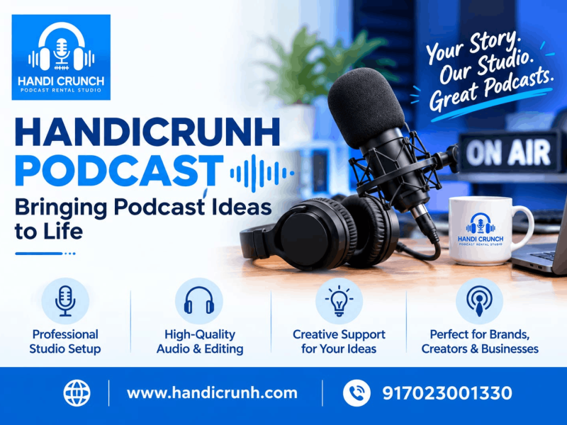HandiCrunch Studio – Podcast Recording Space in Jaipur