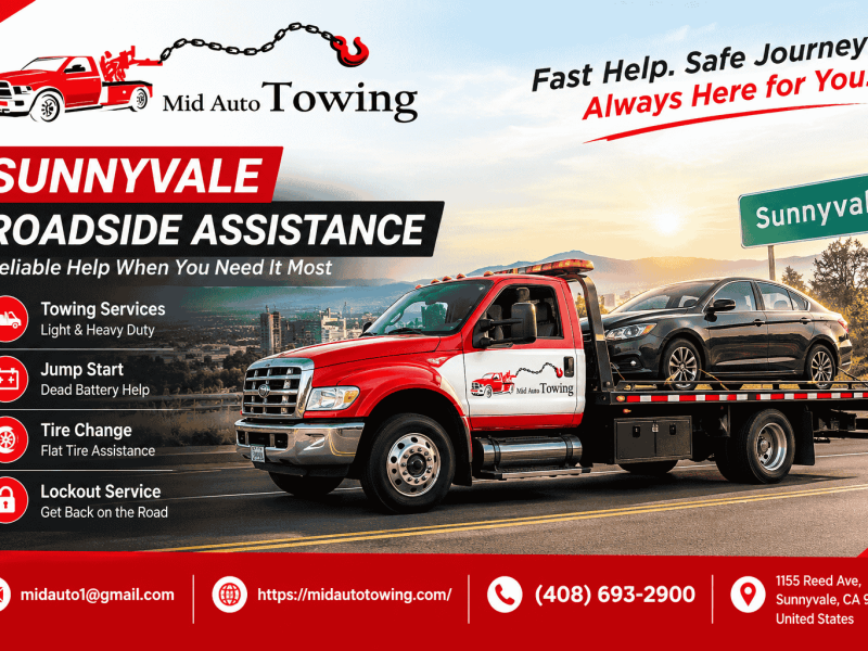 Reliable Sunnyvale Roadside Assistance for Drivers