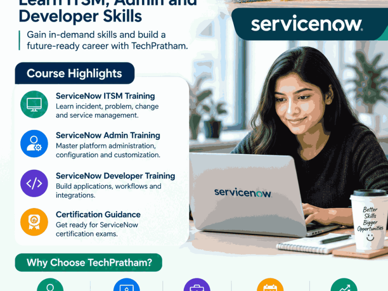 ServiceNow Training in Noida – ITSM, Admin and Developer Course