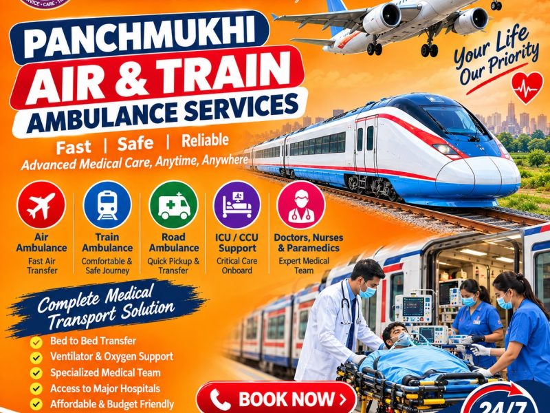 Panchmukhi Train Ambulance from Visakhapatnam – a patient friendly solution