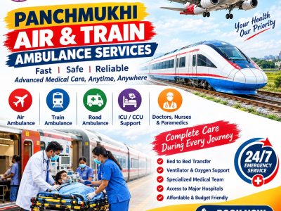 Panchmukhi Low Cost Train Ambulance in Varanasi- Confirms the shifting on time