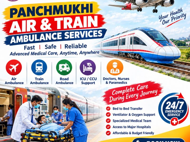 Panchmukhi Low Cost Train Ambulance in Varanasi- Confirms the shifting on time