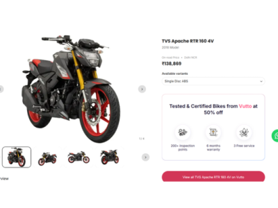 TVS Apache RTR 160 4V Price, Specs, Mileage, Reviews & Photos
