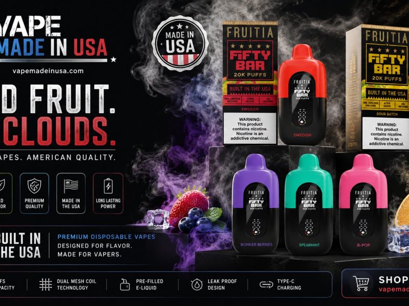Fruitia X Fifty Bar 20000 Puffs For Popular Flavors