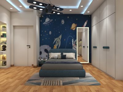 Space-Themed Kids Bedroom Design | Kolkata