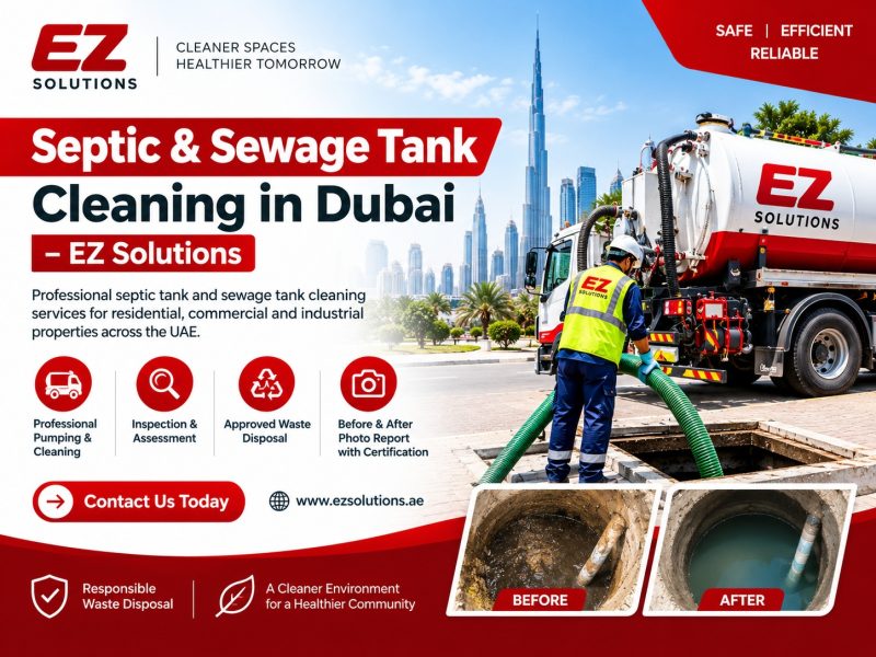 Septic & Sewage Tank Cleaning in Dubai – EZ Solutions