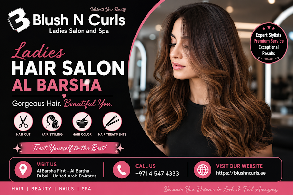 Ladies salon in Al Barsha for Hair, Beauty and Relaxation