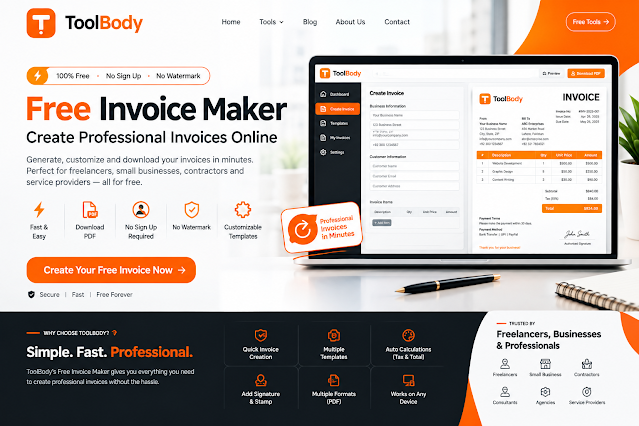 Free Online Invoice Maker for Professional Business Invoicing