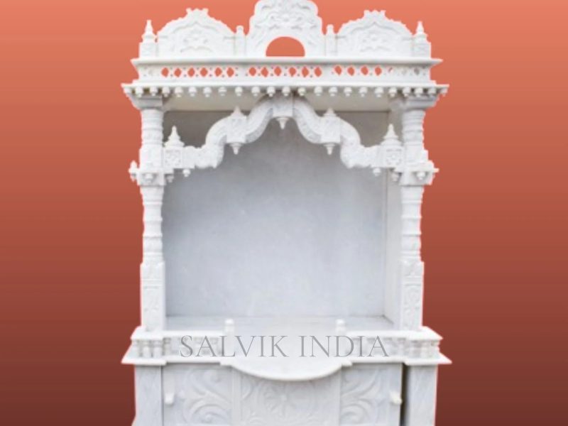 Marble Temple for Home – Handcrafted White Marble Mandir Designs