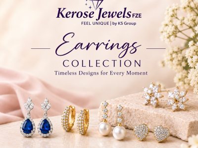 Buy Gold & Diamond Earrings Online in Dubai | Kerose Jewels