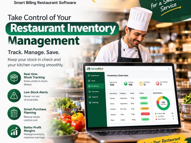 Restaurant Billing Software With Inventory Control