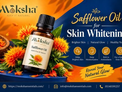Buy Safflower Oil for Skin Whitening | Moksha Essentials